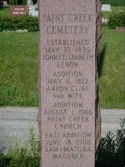 find a grave paint creek cemetery